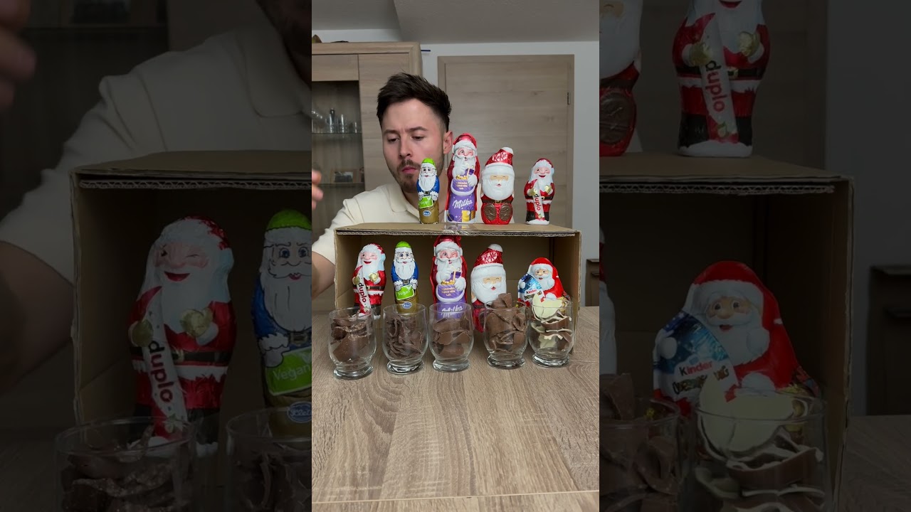 Chocolate Santa taste test