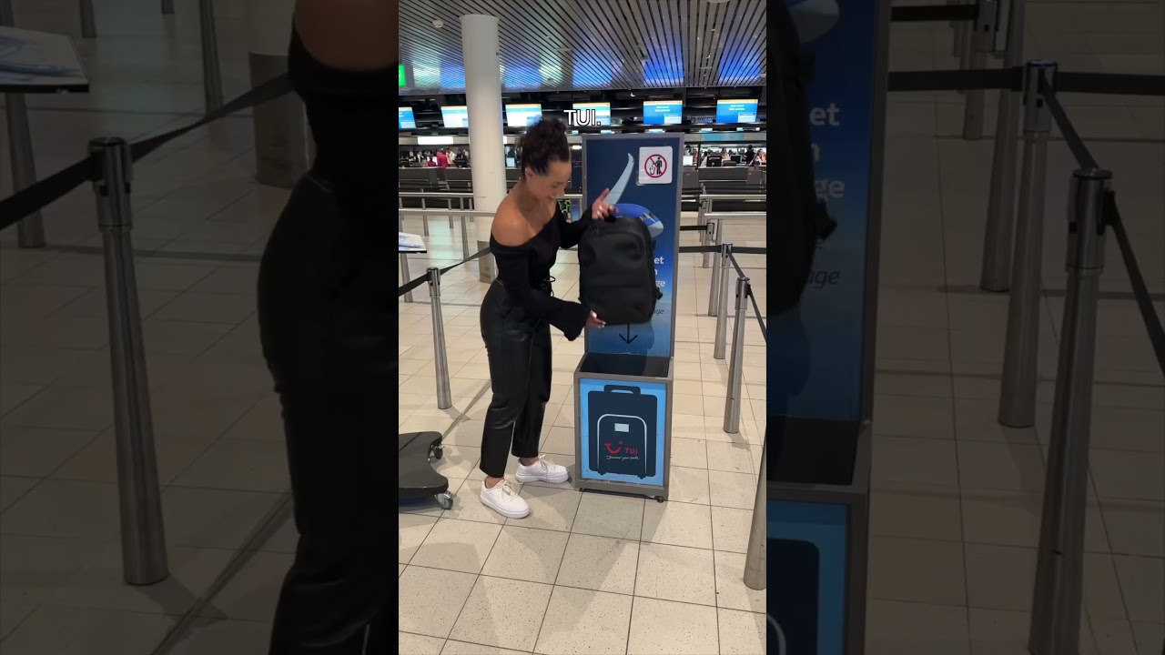 Does it fit? Airback Go personal item check! #airport #travel
