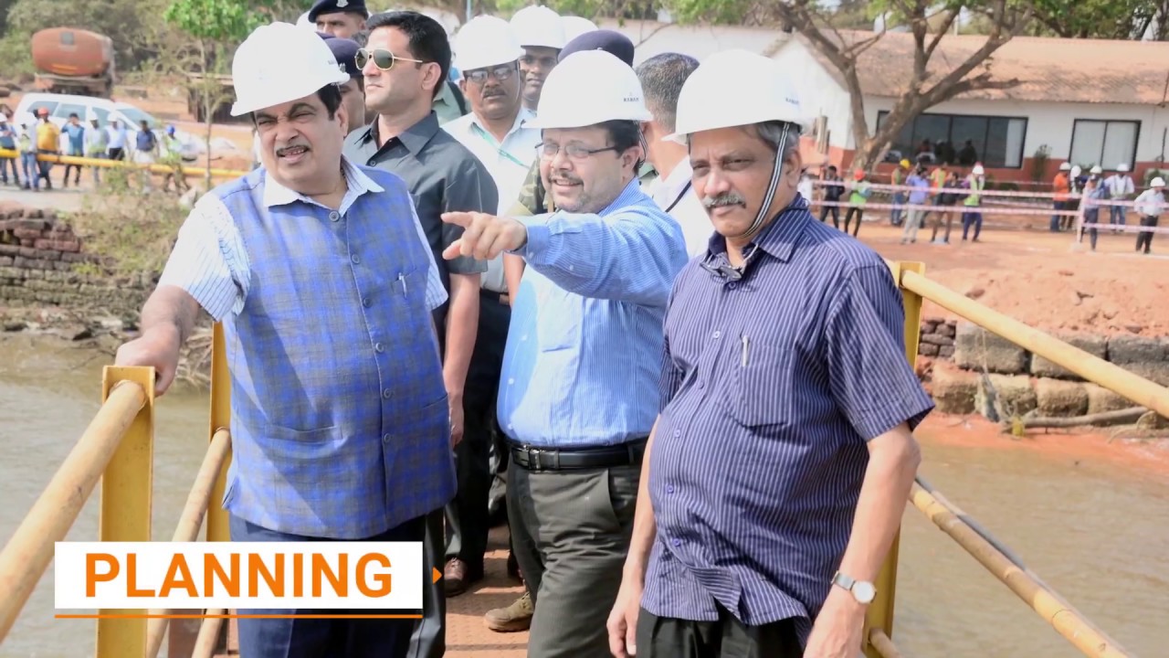 Construction of New 8 Lane Zuari Bridge