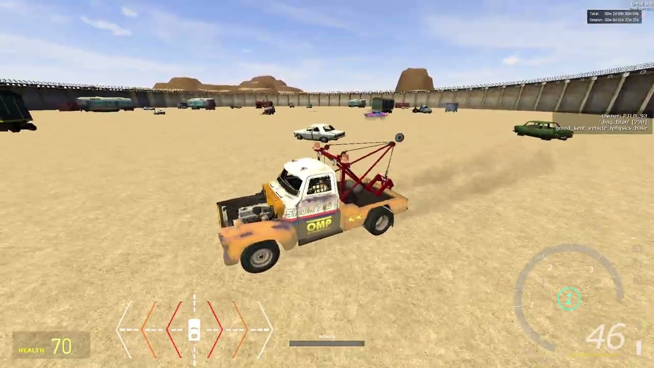 Garrys mod DiRT Showdown cars into Simfphys (Work in progress)