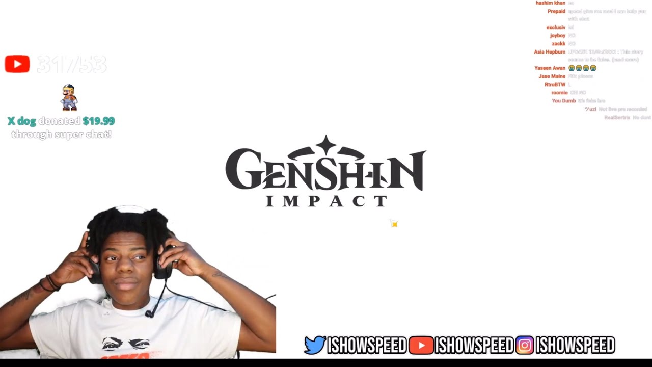 IShowSpeed plays GENSHIN IMPACT for the first time 🤣
