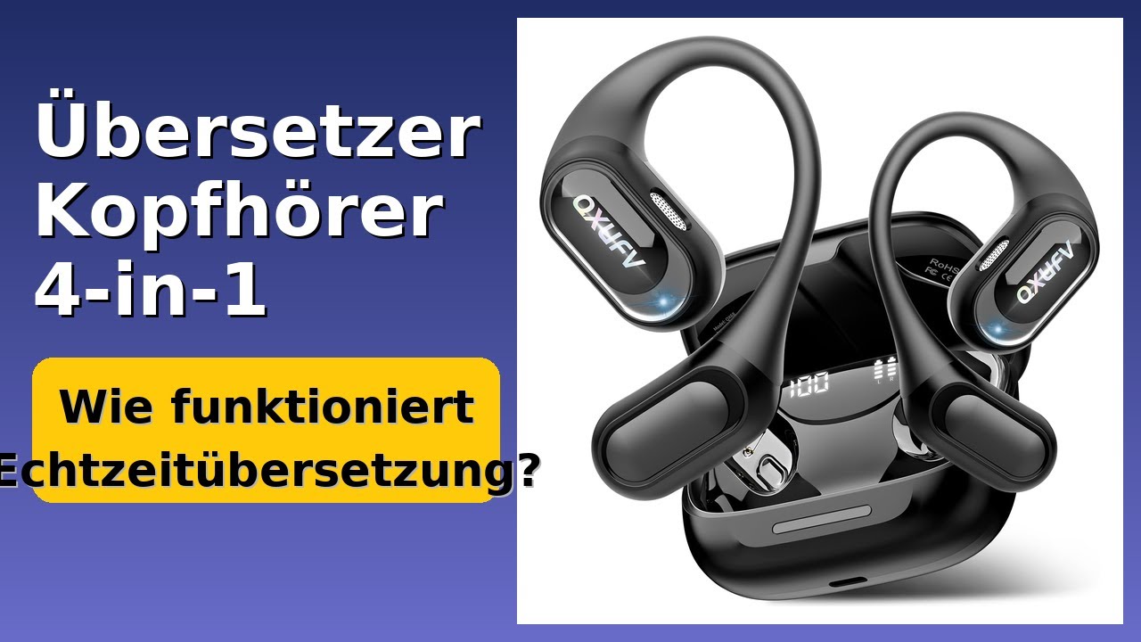 BEWERTUNG (2025): Übersetzer Kopfhörer 4-in-1. WESENTLICHE Einzelheiten