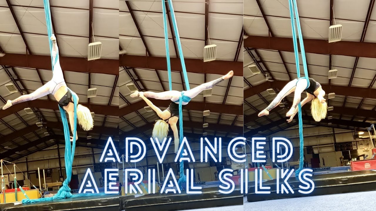 Come with me!  Intermediate Aerial Silks Class Vlog:  hip key and crochet skills and drops!