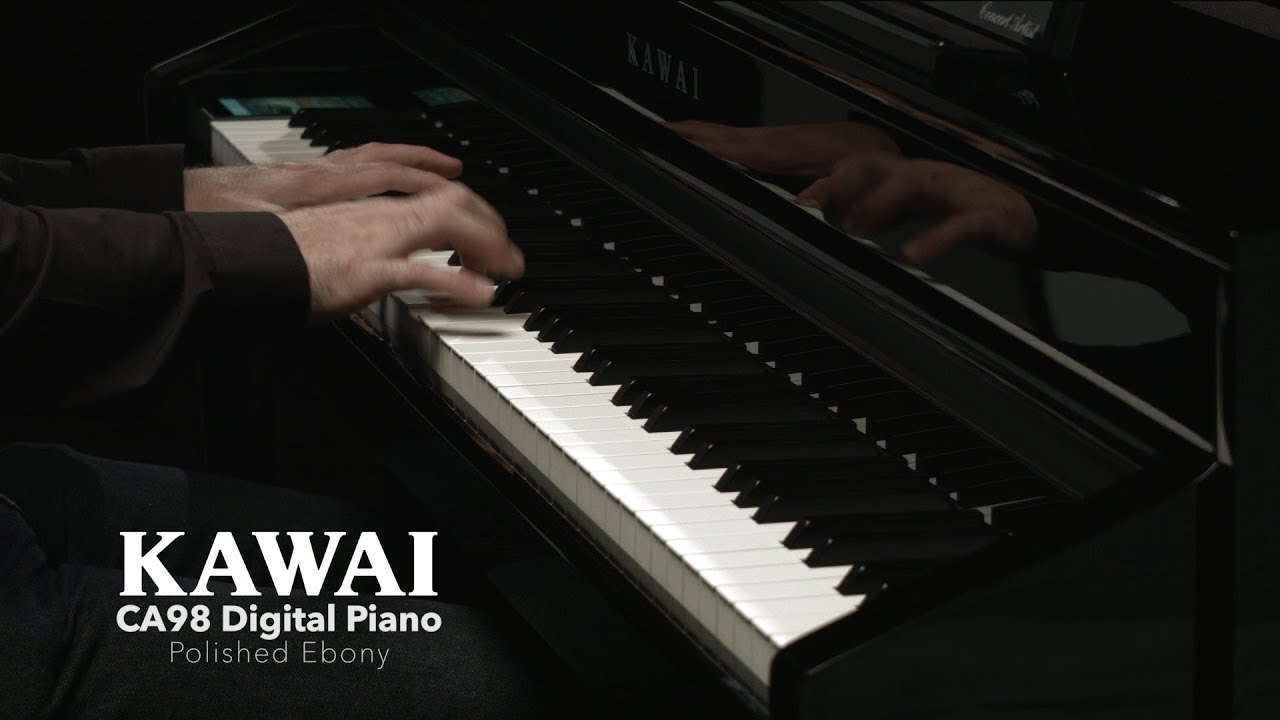 Kawai CA98 Digital Piano, Polished Ebony | Gear4music demo