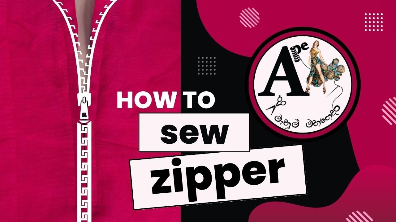 How to Sew Zipper/ Sewing tips DIY /Ape Mahum Mahagedara