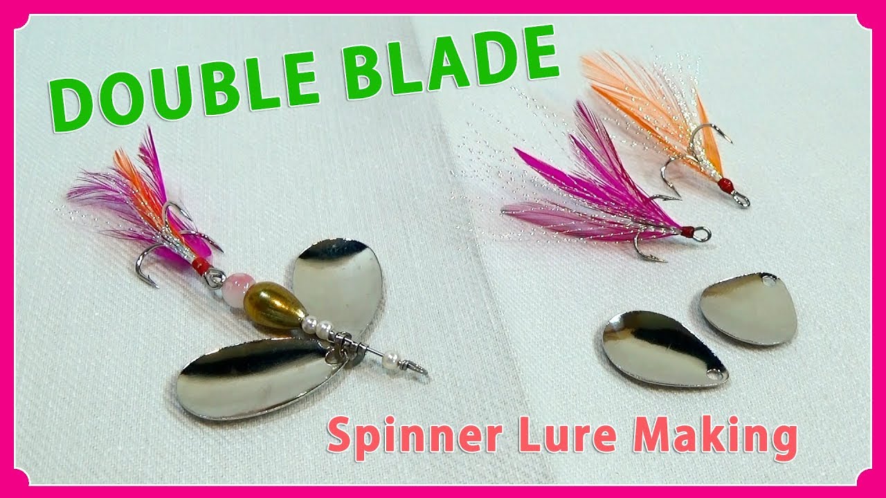 Making a double blade spinner lure / ダブルブレード仕上げのスピナールアーの作り方