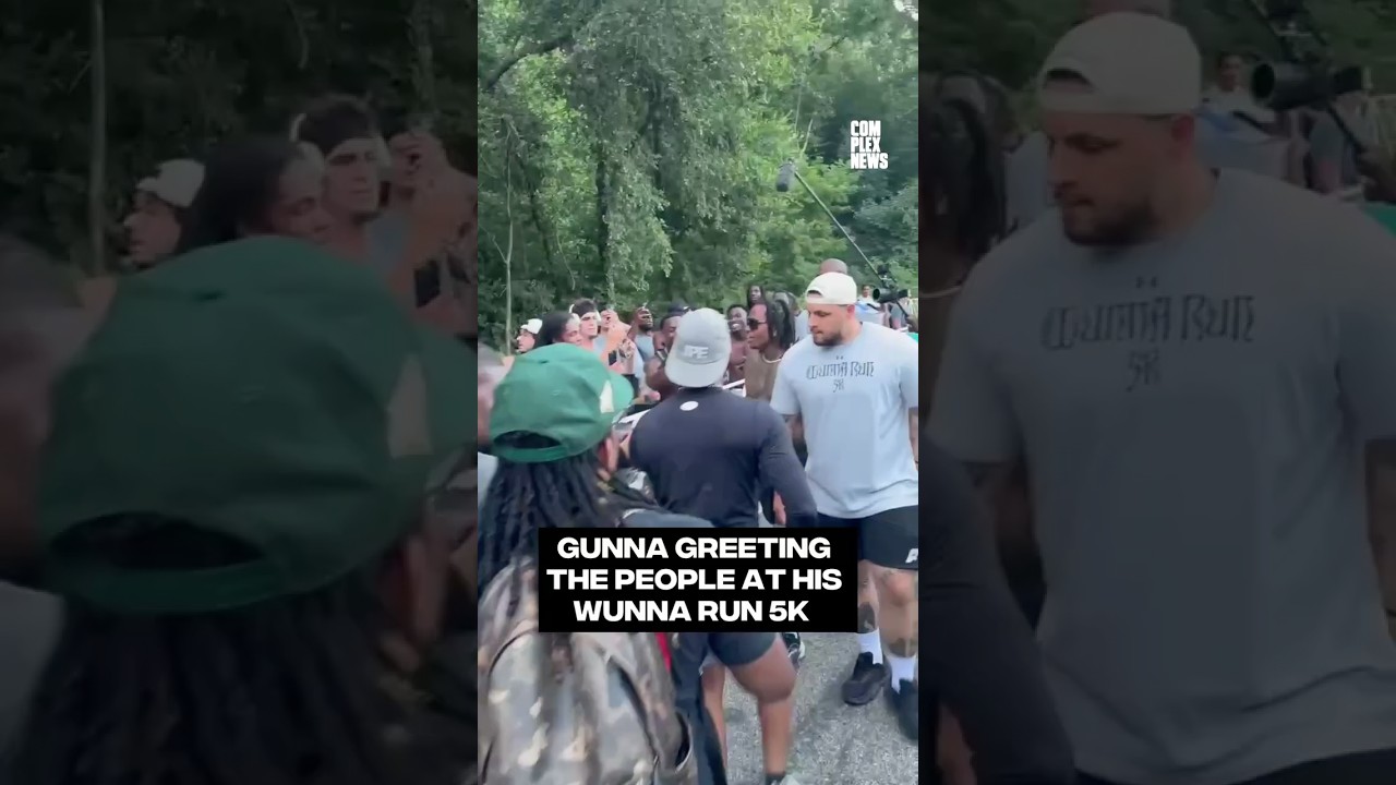 Gunna greets the people at his Wunna Run 5K #complexnews