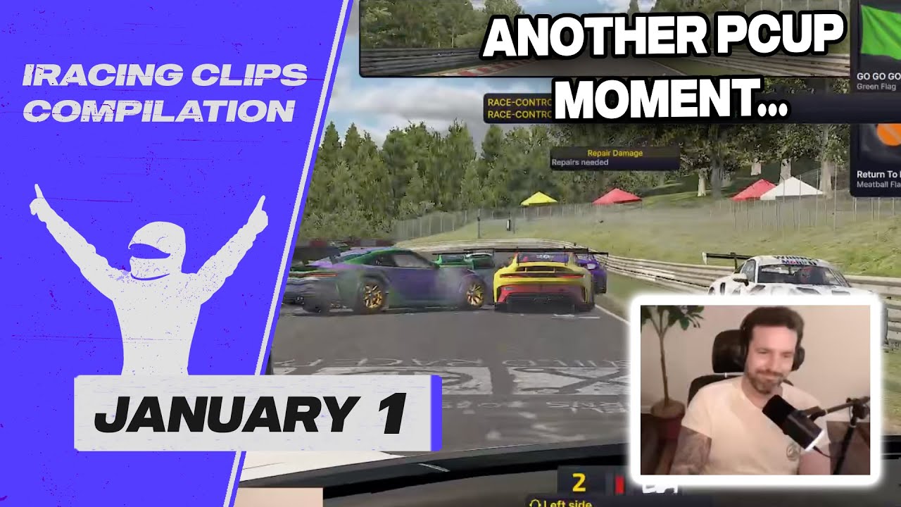Основные моменты 1 января | Подборка видеороликов из iRacing