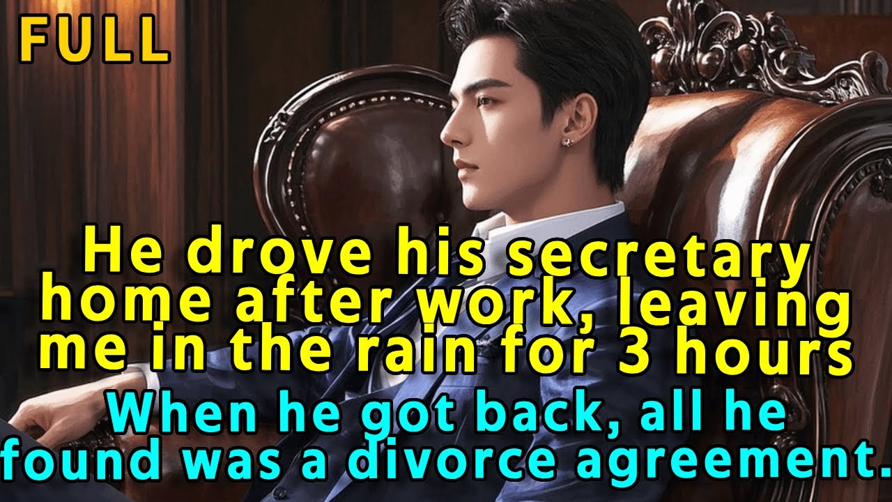 He drove his secretary home after work, leaving me in the rain for 3 hours. When he got back...