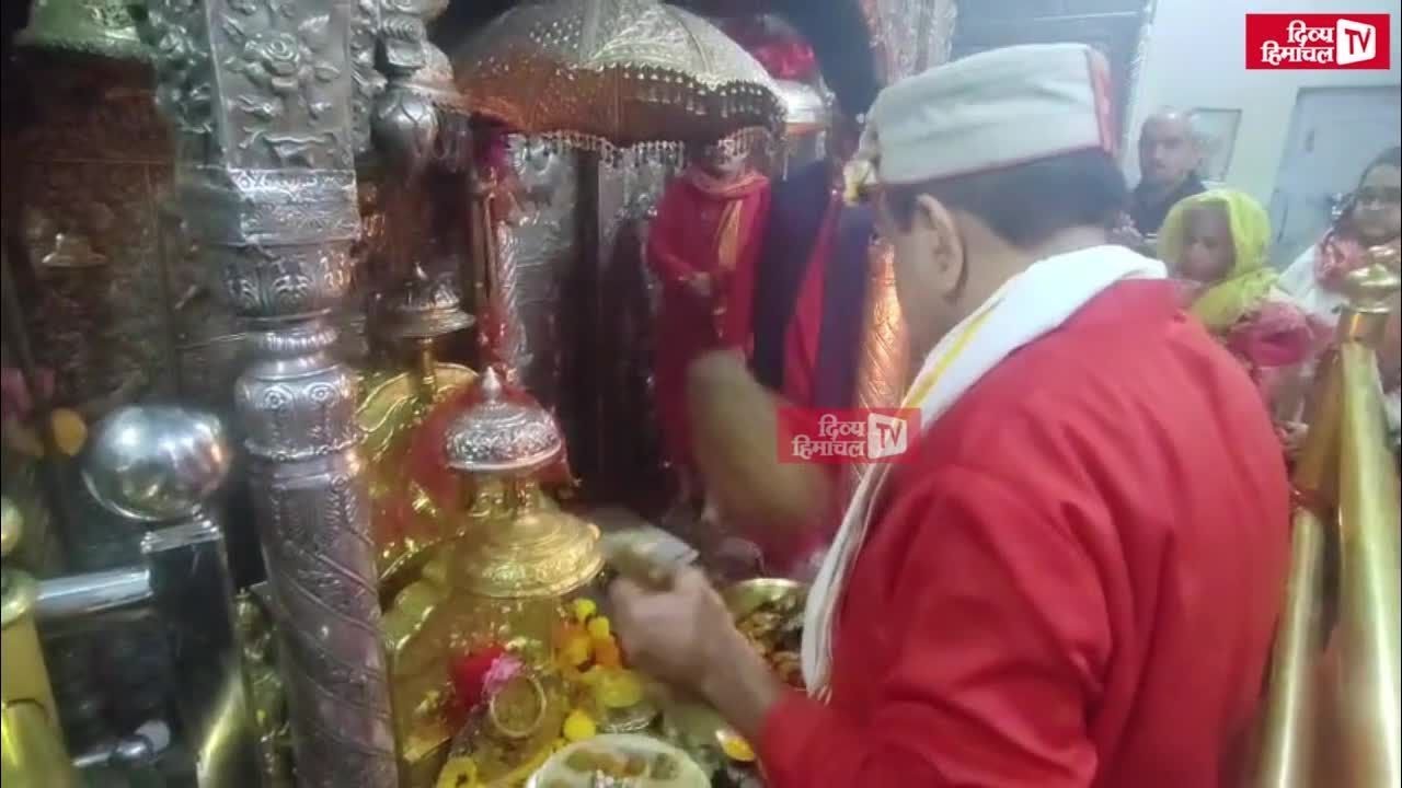माता श्री बज्रेश्वरी  देवी जी की आरती के सुबह के दर्शन