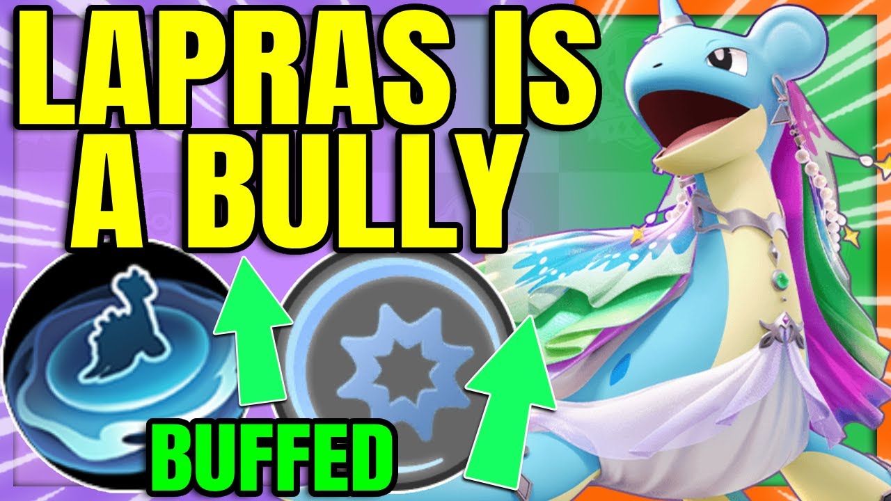 BUFFED Boosted Attack on WATER PULSE LAPRAS is Amazing | Pokemon Unite