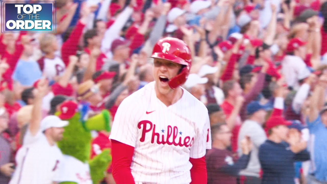 Rhys Hoskins hits a bomb and celebrates with a bat slam | Top of the Order
