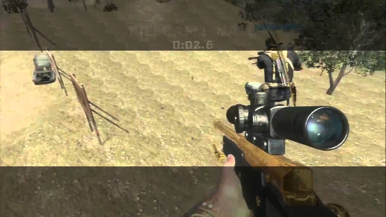 Cod Bo1 Out Of the Map Trickshot Firing Range