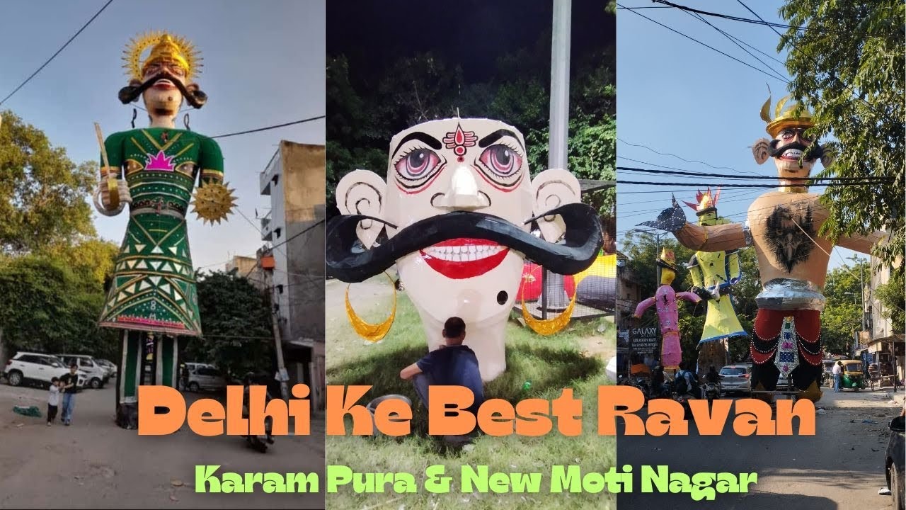 Creative Ravan | Karam Pura & New moti nagar ke best Ravan | #Dussehra 2024 | New Delhi