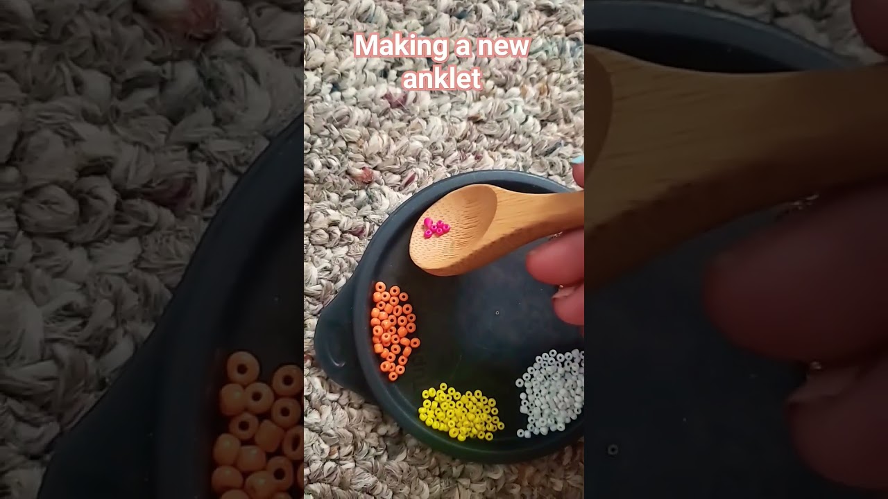 Making a new anklet| #seedbeads #diy #jewllerymaking