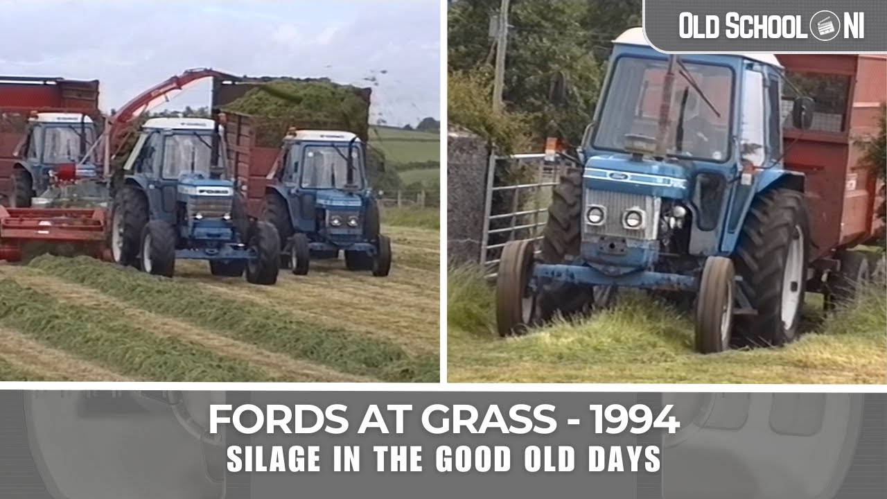 Silage 1994: Ford fleet lifting grass in summer 1994 (OUR FAVOURITE VIDEO!)