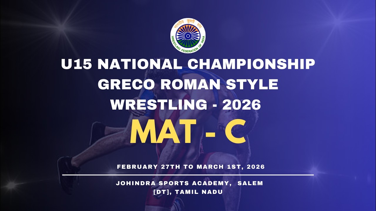 U15 National Championship Greco Roman Style  Wrestling - 2026 ( MAT-C) DAY-3