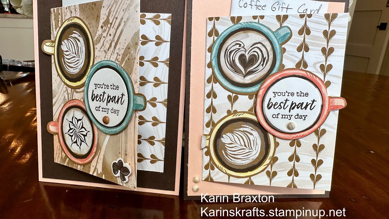 Very Easy Coffee Gift Card Holders with Online Exclusives LATTE LOVE bundle and Lots of Latte DSP