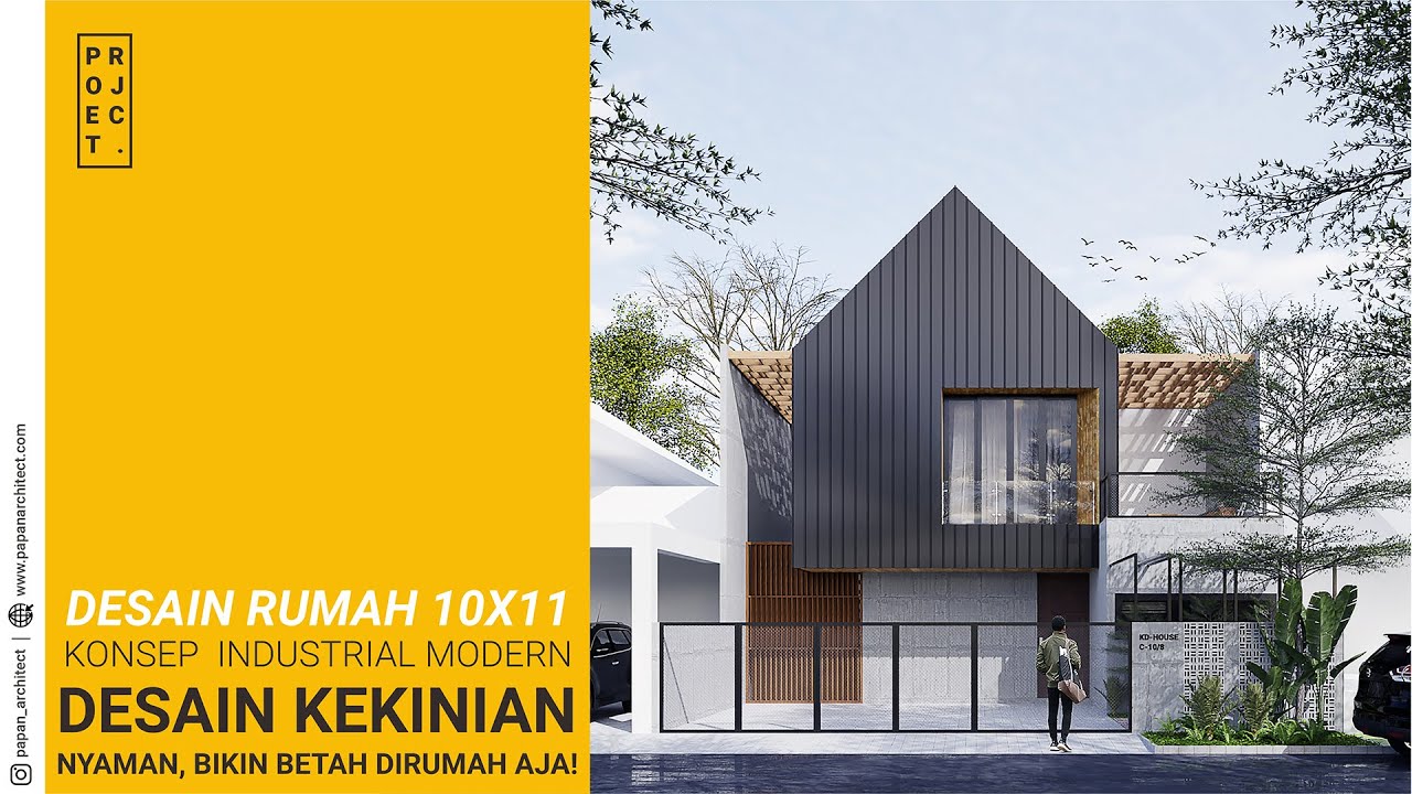 Desain Rumah Industrial Modern, Desain kekinian hanya DISINI