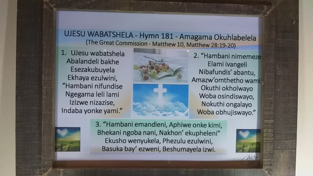 UJESU WABATSHELA (Ekusho Wenyukela/Basuka Bayezweni)_Hymn 181_Amagama Okuhlabelela