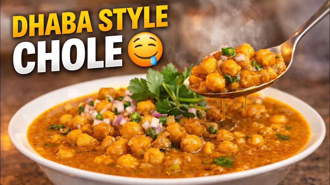 Dhaba Style Punjabi Chole Recipe | Restaurant Style Chana Masala at Home 🤤