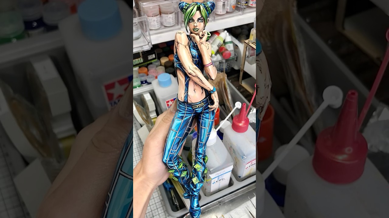 空条徐倫のフィギュアを筆塗りしたら二次元になった件 