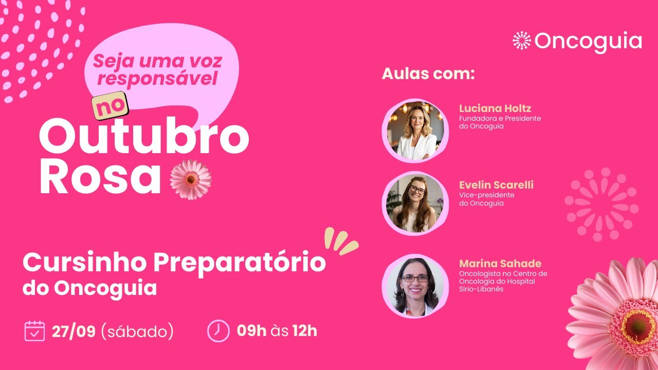 Cursinho Preparat&oacute;rio do Oncoguia - Outubro Rosa 2025