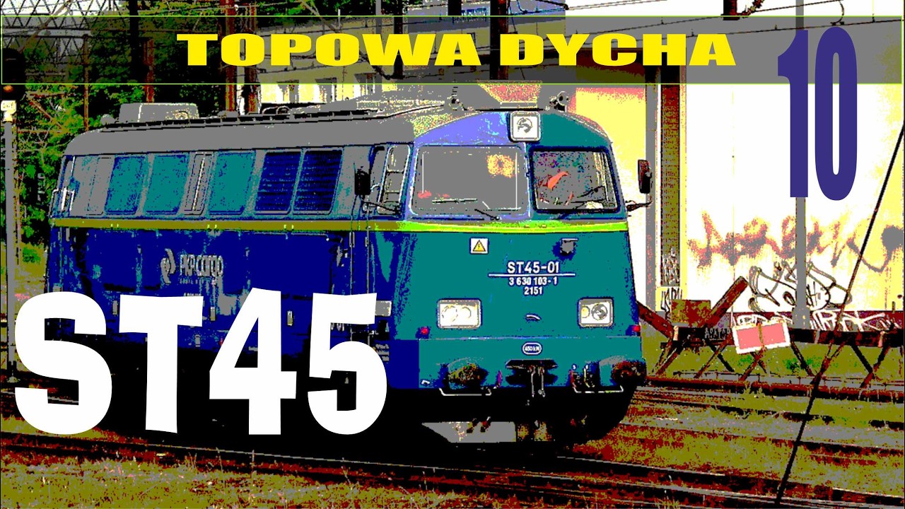 43# 👉 TOPOWA DYCHA 🔟 CIEKAWOSTEK O LOKOMOTYWIE SPALINOWEJ ST45 👉