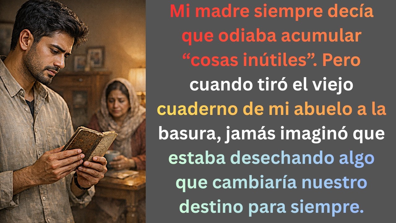 “Mi madre tiró el cuaderno de mi abuelo a la basura… días después descubrimos que valía una fortuna”