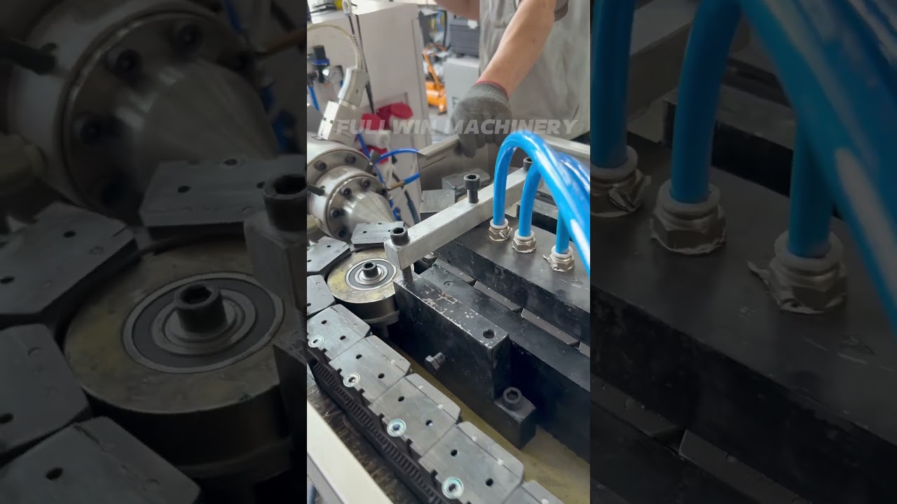 Flexible electric hose pipe making machine #corrugatedpipe #plasticpipe #flexiblepipe