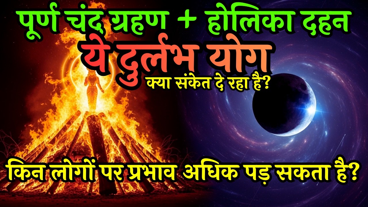 पूर्ण चंद्र ग्रहण + होलिका दहन 2026 | दुर्लभ योग का संकेत | क्या बदलेगा आपका जीवन? #holikadahan