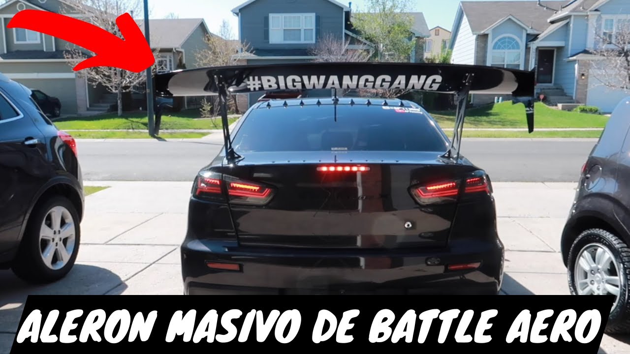 LE PONEMOS ALERON MASIVO AL EVO X (BATTLE AERO) | APTunning