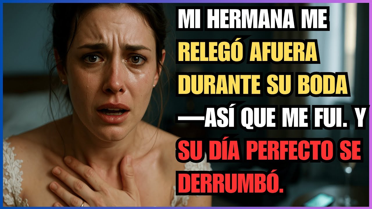 MI HERMANA me relegó AFUERA durante su boda—Así que me fui. Y su día perfecto se derrumbó.