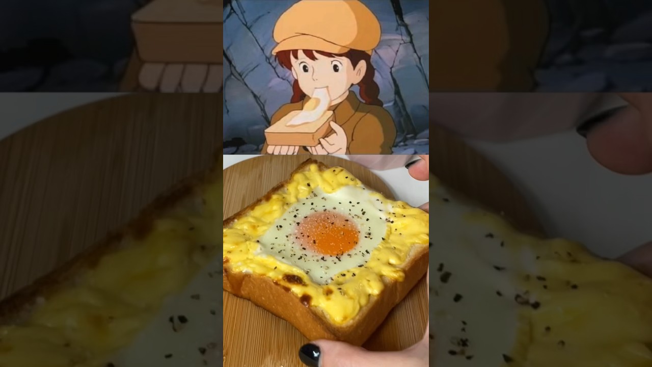 【ASMR】1分ジブリ飯に挑戦🍳~天空の城ラピュタ~ #shorts