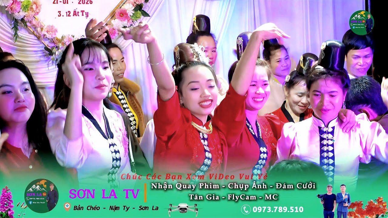Nhạc Sôi Động Cùng Anh Chị Em Mường Nưa - Mường Lầm Mừng Đám Cưới _ Thiên Xanh & Vi Nguyên SƠN LA tv