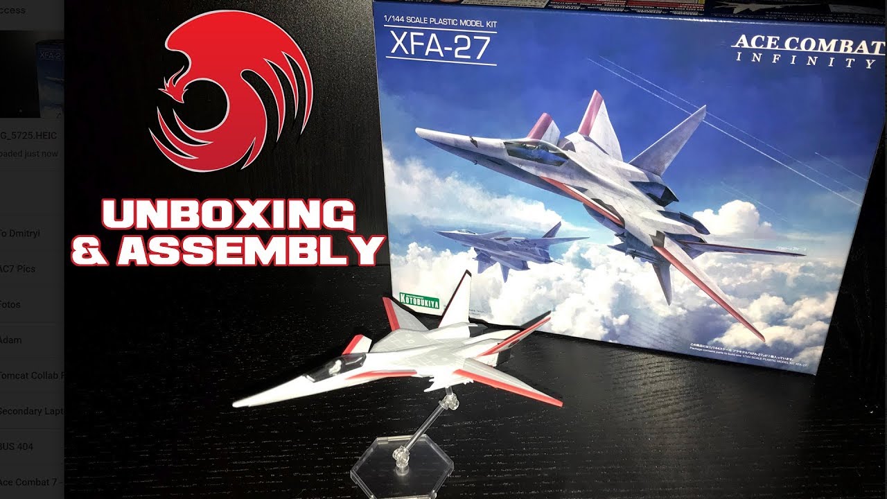 Ace Combat Infinity XFA-27 -SCARFACE- Model Kit: Unboxing & Assembly