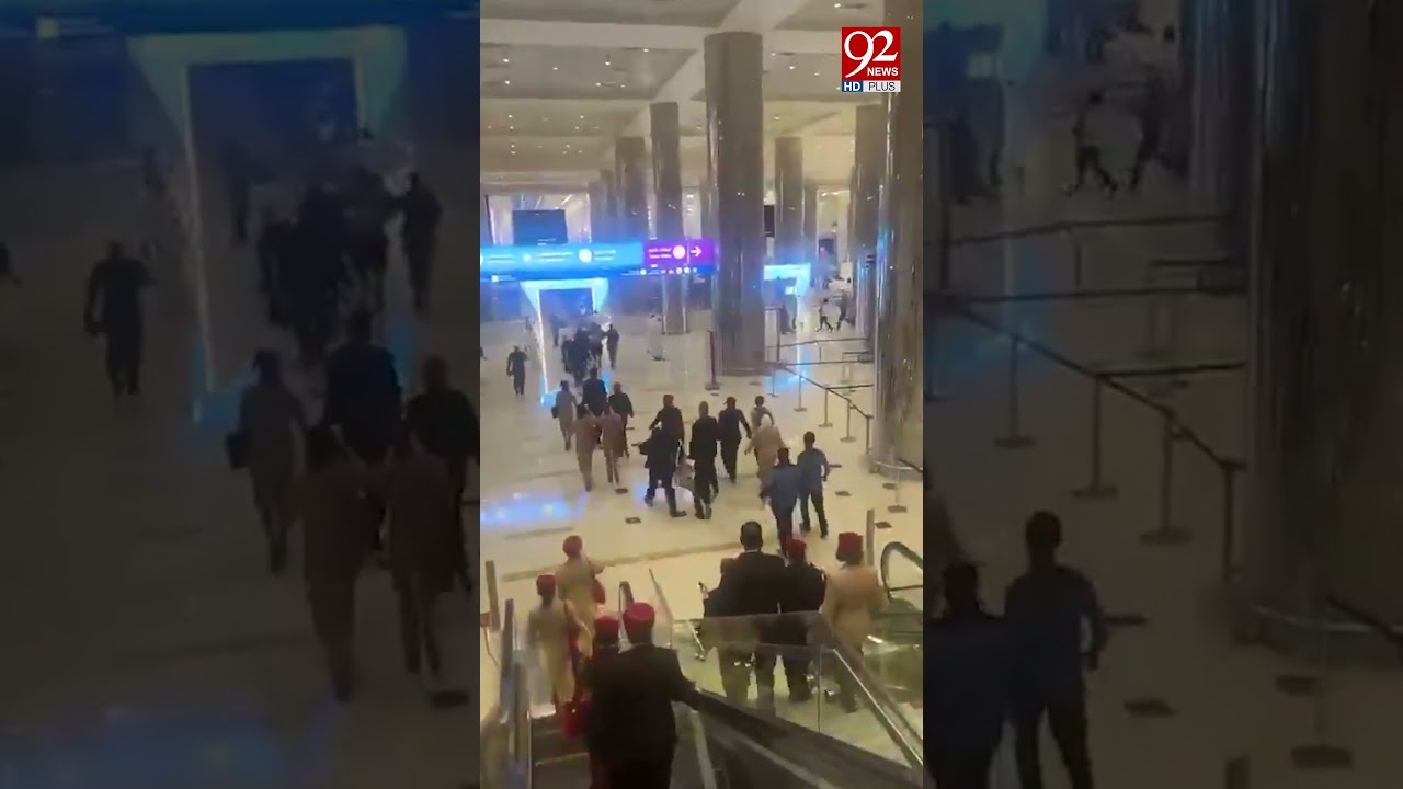 Footage Shows Dubai International Airport after being Struck by an Iranian Drone | 92NewsHD