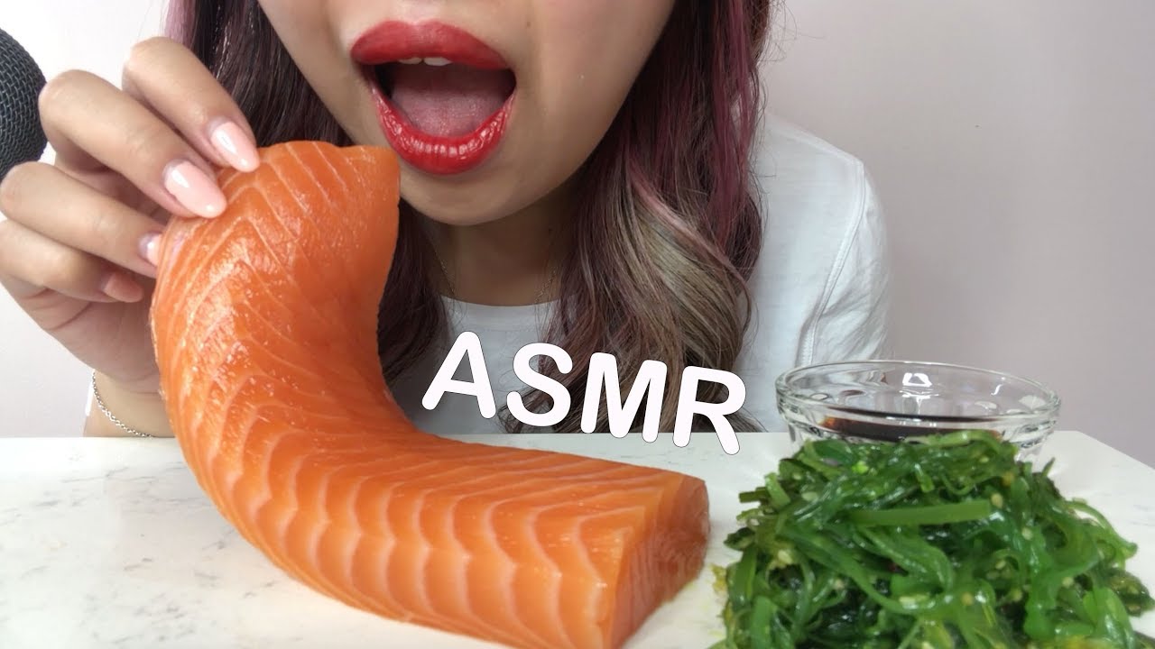 ASMR Salmon Sashimi Mukbang (Relaxing Eating Sounds) NO TALKING| Oishi Asmr