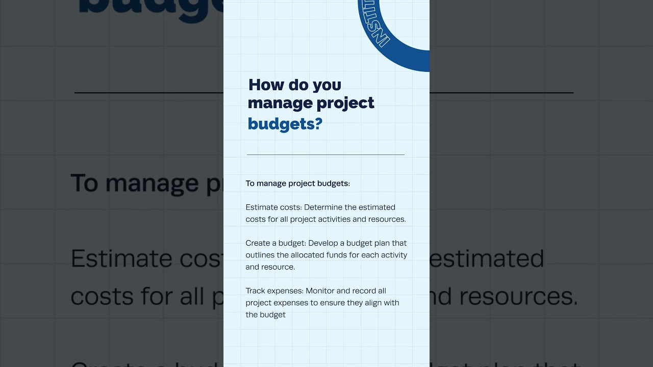 How do you manage project budgets?