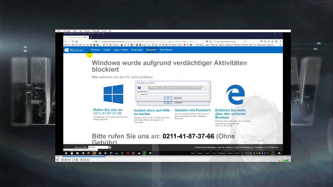 Windows wurde aufgrund verdächtiger Aktivitäten blockiert | Hadley ruft da mal an!