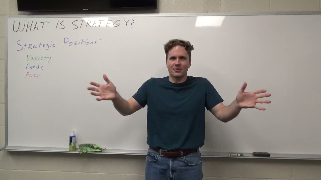 Origins of Strategic Positions - Needs Based Positioning
