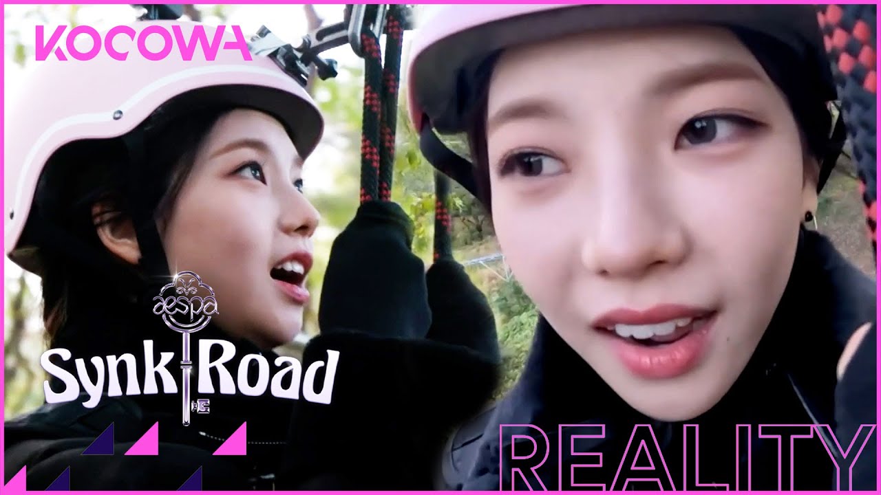 Is it just me or does aespa's zipline look relaxing?! l aespa's Synk Road Ep 3 [ENG SUB] | KOCOWA