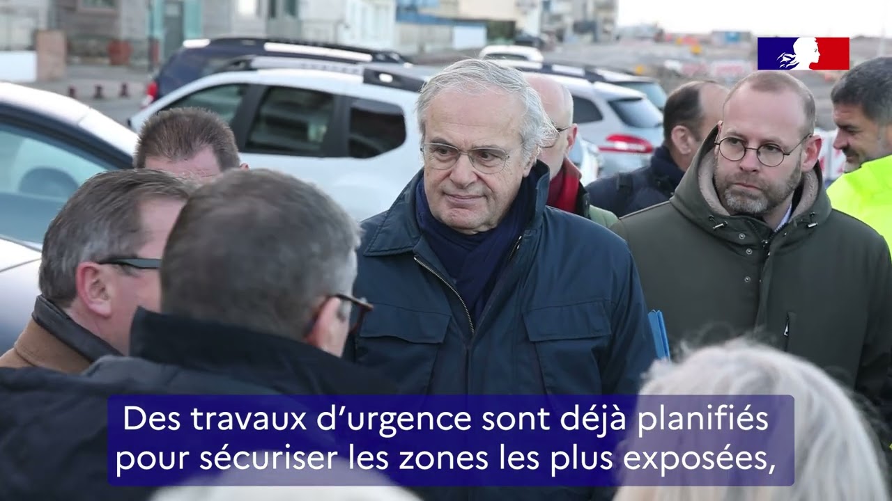 Préfet sur le littoral - suite tempête Goretti