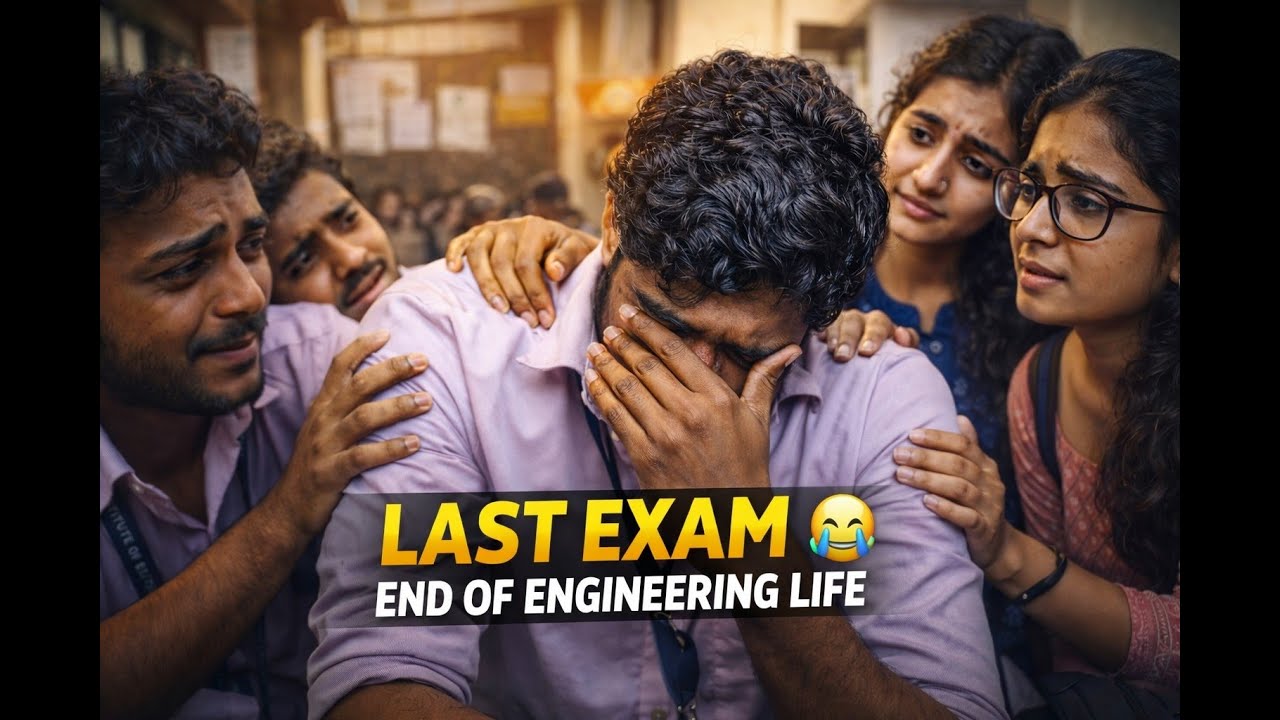 Last exam Vlog | My friend cried so much | end of engineering life | GajaX Talks | Gajax talks