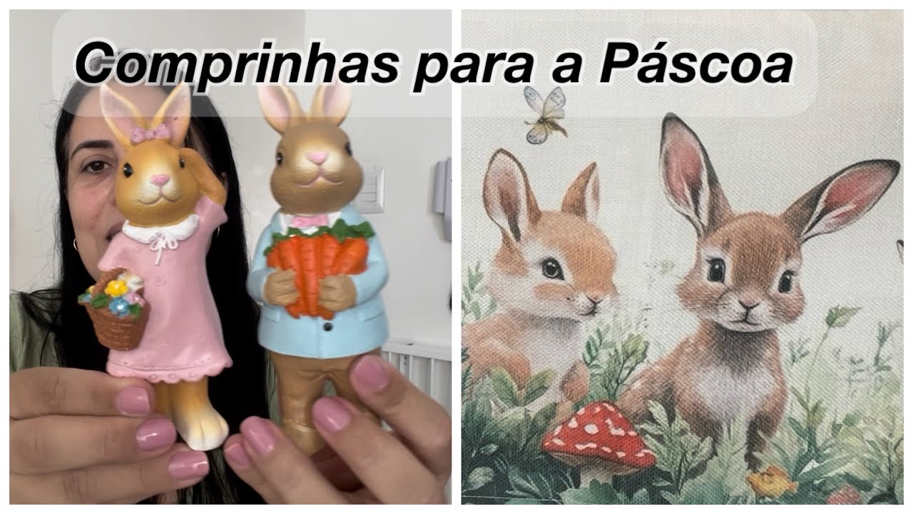 Comprinhas de Páscoa parte 2 + pintando os coelhinhos 