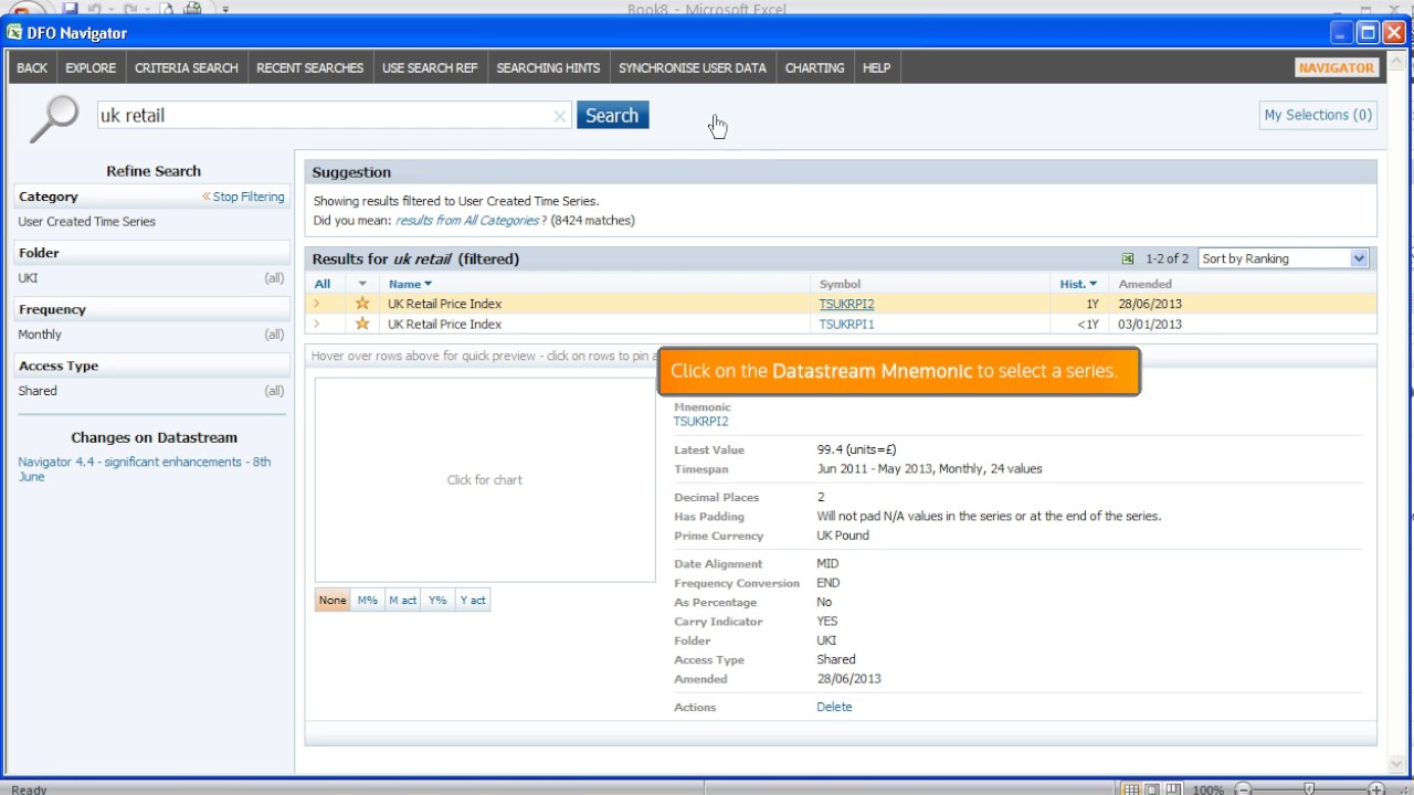 3  Adding a User Created Time Series to a Data Request