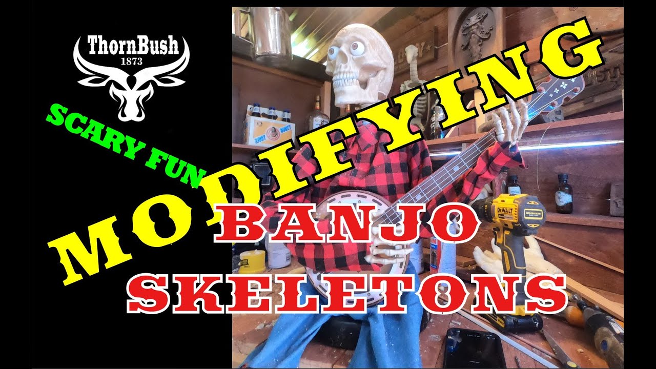 Ep 18 - Costco Animated Banjo Skeleton EASY  Modifications for Halloween