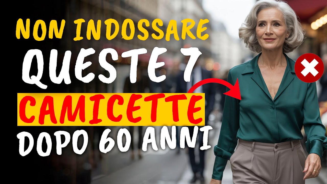 Evita queste 7 Bluse dopo i 60: errori di stile che distruggono la tua eleganza