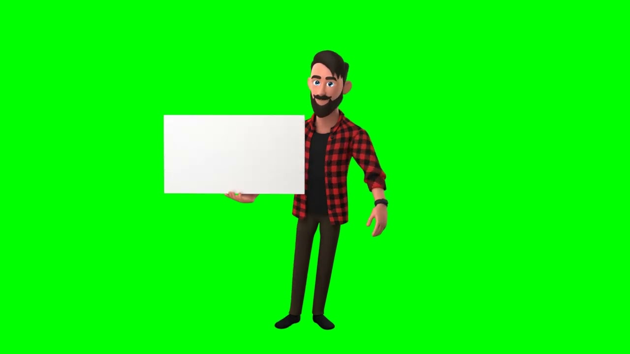 Green Screen 3D Character Man