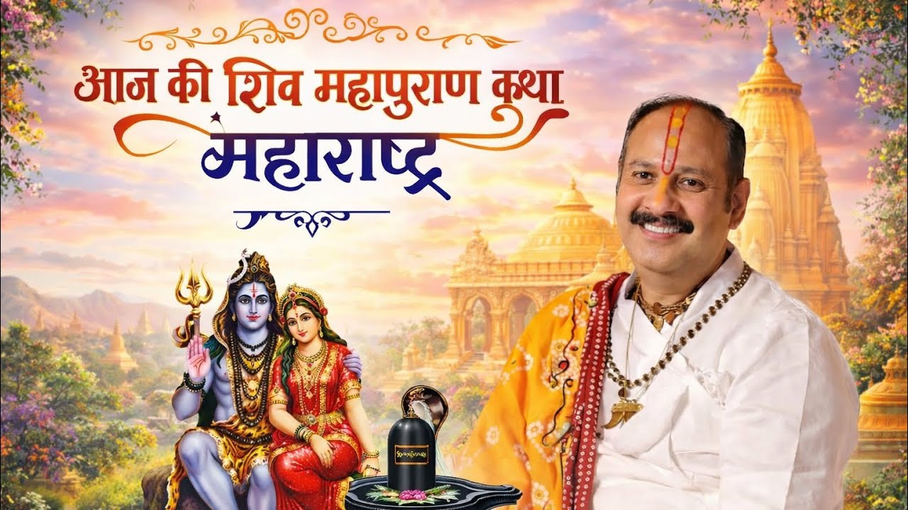 🔴 Live आज की शिव महापुराण कथा | पंडित प्रदीप मिश्रा | महाराष्ट्र | दिव्य प्रसंग 